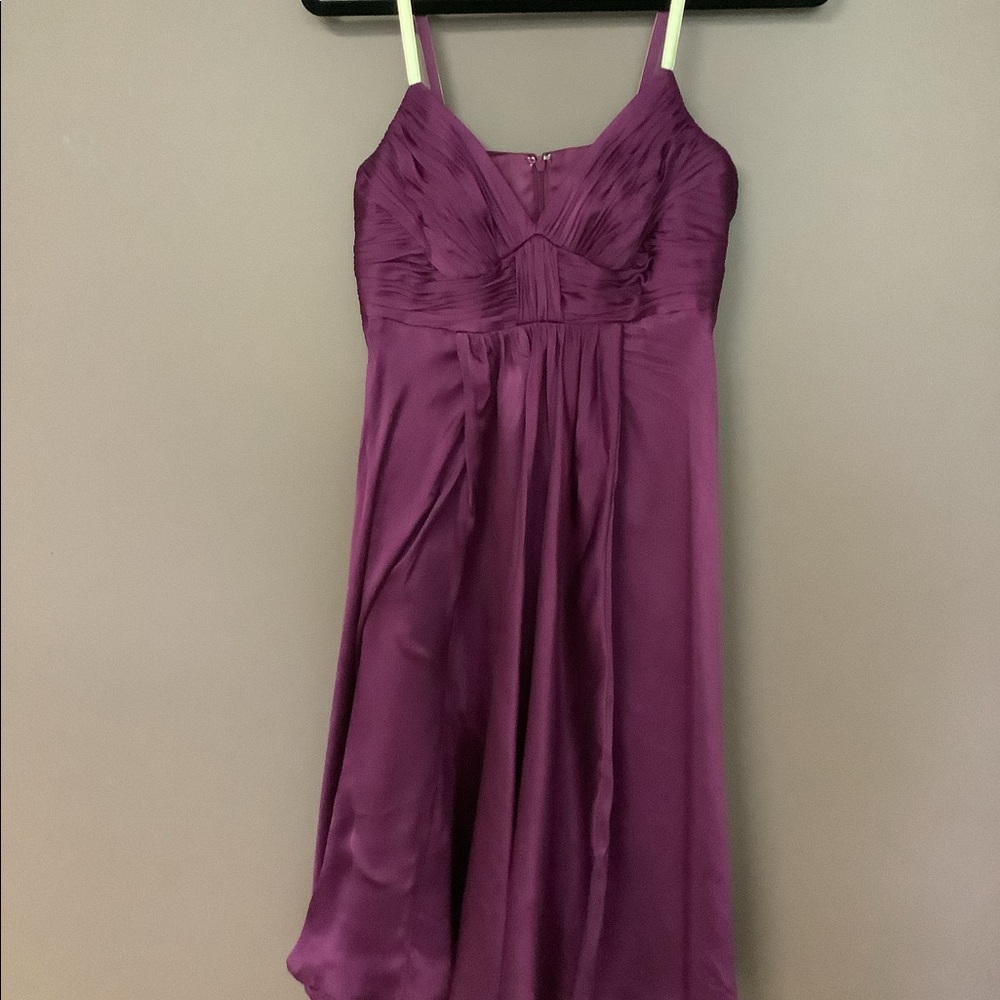 Purple Silk Anne Klein Dress